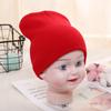 Chapéu de malha de bebê de 1 a 5 anos 2020 Outono e Inverno Chapéu infantil meninos e meninas cor sólida lã inverno chapéu doce quente
