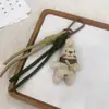 Estilo Ins Coreano Artesanal Tecido Desenho Animado Pingente Boneca Acessório de Moda Chaveiro Acessório de Bolsa Fivela de Segurança Fofa