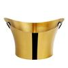 Balde de gelo para champanhe de aço inoxidável bacia lingote balde de gelo grande bar ktv bacia de gelo para vinho decoração de bancada grande gelo para vinho