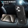 Funda para teléfono con anillo giratorio adecuada para iPhone 17 Pro Max, funda protectora de cobertura total anti-caídas para Apple 16 Pro 13/14
