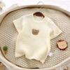 Me encanta camisa de manga corta de verano para mamá y papá hombres y mujeres gasa para bebé fina transpirable algodón puro traje estilo lindo