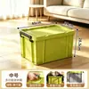 Caja de almacenamiento de ropa de gran capacidad, caja de almacenamiento para el hogar extragrande con tapa, especializada para juguetes y edredones, caja de almacenamiento de plástico portátil