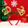 Acessórios de Cabelo Transfronteiriços 2026 Atmosfera de Ano Novo Faixas de Tecido para Cabelo Festa de Natal Véspera de Ano Novo Adereços para Fotos Acessórios de Cabelo Atacado