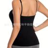Camisola Longa de Comércio Exterior com Bojos, Costas Bonitas, Roupa Íntima Modal Tudo-em-Um, Tomara-que-caia, Base Envolvente no Peito, Pode Ser Usada por Fora