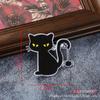 Nuevas pegatinas de tela de Halloween, calabaza, murciélago, bordado por computadora, adhesivo termofusible, accesorios de ropa, joyería de gato, en stock, venta al por mayor
