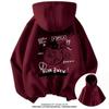 Sudadera con capucha de estilo universitario, holgada, versátil, a la moda, estilo japonés, estampado de gato de dibujos animados, para parejas
