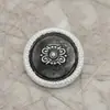 Botones metálicos repujados vintage de 12-23 mm para camisas, trajes, abrigos y accesorios de prendas de abrigo