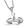 Colgante de Puño Punk de Acero de Titanio Sólido para Pareja Decoraciones de Clavícula Agresivo Moderno Collar de Acero Inoxidable Regalo de Vacaciones