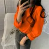 Otoño 2026 Nueva Camiseta de Manga Larga Lisa de Color Sólido Estilo Coreano Suelta para Mujer, Adecuada como Ropa Exterior, Top Versátil para Estudiantes, Ropa de Mujer de Moda
