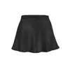Falda de satén de lujo línea A con leggings, nueva falda corta de verano para mujer, cintura alta, adelgazante, para chica popular, minifalda