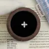 Clavo para Hélix de Acero Inoxidable 316L, Lujo Ligero, Sencillo y Compacto, Clavo Grueso con Cruz de Iris de Circonita Cúbica, Joyería de Piercing de Oreja de Moda Tendencia