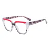 Nuevas gafas TR90 anti-luz azul para mujer, color caja, lente plana, tendencia transfronteriza, combinación de colores, gafas para miopía