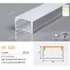 Canal de Aluminio para Luz Lineal LED al por Mayor del Fabricante, Luz Lineal con Borde, Canal de Luz de Aleación de Aluminio, Perfil de Canal de Aluminio para Luz Lineal