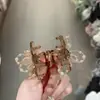 Pinza para el Cabello de Flor con Perlas de Cristal de Lujo Ligero y Alta Gama, Pasador de Perlas, Pinza para Flequillo de la Frente, Pinza para el Cabello de Princesa, Accesorio para el Cabello