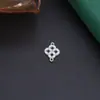 Pingente de Moeda de Cobre de Liga Dupla Face Duplo Furo DIY Estilo Antigo Peças de Acessório Principal para Penteado Hanfu Cheongsam