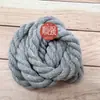 En stock cuerda de algodón colorida 10 mm cuerda de algodón de tres cabos caja de regalo cuerda portátil cuerda retorcida cuerda trenzada hecha a mano DIY