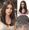 Peluca de Encaje Frontal 13*4 Tejida a Mano con Fibra de Alta Temperatura, Peluca Bob Corto Dorado Degradado para Mujeres, Cobertura Completa de la Cabeza