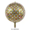 Nuevo Globo Redondo Disco 4D Bola Suministros para Fiestas Americanas Decoración de Fondo para Fiestas Navideñas Globo al por Mayor