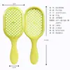 Nuevo peine hueco Amazon de panal para cabello húmedo y seco, peine de malla para peinar, peine de masaje para cabello liso del hogar