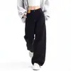 Jeans de Pierna Ancha con Forma de Pera Estilo Supermercado para Mujer Talla Grande MM Gordita Pantalones Rectos de Cintura Alta Pantalones Sueltos de Verano Hasta el Suelo