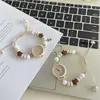 Relógio Pulseira de Contas Estilo Ins Nicho Luxo Acessível para Meninas com Alto Visual, Relógio de Quartzo de Vidro Simples e Versátil para Festa de Estudante