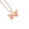 Collar de mariposa con aceite de joyería transfronteriza de Europa y Estados Unidos con colgante de circonita con microincrustaciones de cobre y cadena de clavícula con temperamento INS N967