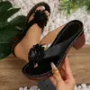 Zapatos de Mujer Talla Grande para Comercio Exterior, Nuevos para Primavera/Verano 2026 Amazon Transfronterizos Chanclas de Exterior con Cuña y Punta Abierta, Sandalias de Estilo Europeo y Americano