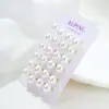 Brincos de Pérola Sintética Xuping Simples para o Dia a Dia Fácil de Combinar, Novos Brincos Clássicos Femininos Estilo Coreano Inspirados no Ins em Liga de Cobre