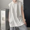 Colete com Capuz Masculino Ins Trendy Verão Waffle Esportivo Regata Sem Mangas Estilo Hong Kong Bonito Colete Fino Roupa Exterior