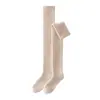 Calcetines altos 100% cachemir puro para mujer, con elasticidad moderada, no propensos a resbalarse, sencillos, suaves, versátiles y cálidos.