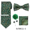 Conjunto de Gravata Masculina, Acessórios para Terno de Negócios, Gravata Vinho de Alta Qualidade com Padrão Paisley, Mais Vendido Transfronteiriço