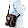 2023 Transfronterizo Nuevo Cuero Bolso de Hombro para Hombre Vertical Casual Moda Trendy Pequeño Bolso Mensajero Teléfono Móvil Exterior