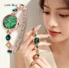 Nuevo Reloj Verde Esmeralda para Mujer, Reloj de Pulsera de Lujo Ligero de Nicho de Moda para Dama, Regalo para Estudiantes, Alto Valor Estético, Reloj Impermeable