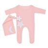 Traje Fotográfico para Recém-nascido Estrela Lua Decorativo Tricô Macacão com Cauda Longa Chapéu Conjunto de Duas Peças estúdio Fotográfico Traje Fotográfico