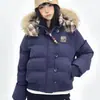 Chaqueta Corta de Algodón KESOAK Estilo Retro Cuadros Americanos con Capucha Desmontable y Cuello de Piel, Engrosada, Ajustada, Ropa de Abrigo Cálida para Mujer