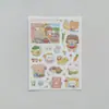 Pegatinas de Dibujos Animados, Pegatinas de Oso Lindas, Pegatinas de Animales de Dibujos Animados Coreanos, Material de Pegatinas Ins Guka, Pegatinas para Cuaderno