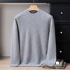 Suéter 100% Caxemira Masculino Espessado Gola Alta Meia Gola Ombro Sela Casual de Negócios Caxemira Tricotado Base Suéter Masculino