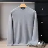 100% Cachemir PuroSuéter de Punto Grueso de 7 Puntos para Hombre con Cuello Alto, Capa Base Cómoda, Suéter Ultrasuave