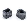 Socket RJ11 de 4p vertical en línea de 180 grados 52 cinta de plástico completo RJ45 malla SMT Punto de soldadura de alta temperatura