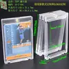 Portatarjetas con Carcasa de Alta Transparencia Funda Acrílica para Tarjetas Marco de Exhibición de Fotos de Celebridades Caja Protectora para Tarjetas Conmemorativas con Lámina de Oro
