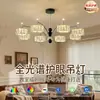 Lustre de sala de estar de luxo leve estilo italiano, conjunto de 6 peças, luminárias simples e de alta qualidade, Zhongshan, estilo vintage creme para toda a casa