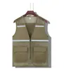 Chaleco Transpirable de Malla Logo Personalizado Ropa de Trabajo para Voluntarios de la Comunidad Chaleco Reflectante para Voluntarios Impresión para Eventos Publicitarios