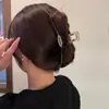 Pin de Pinza de Tiburón de Mezclilla con Lazo Simple Estilo Ins Coreano para Mujer 2025 Nuevo Pinza para el Cabello de Gama Alta Dongdaemun