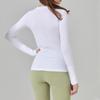 Tops de Yoga, Roupa Esportiva, Camisetas de Gola Redonda, Manga Longa, Ajuste Slim, Que Absorvem a Umidade, Ciclismo e Corrida ao Ar Livre, Respiráveis e de Secagem Rápida