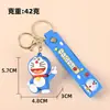 Pingente de Brinquedo Doraemon Pingente de Mochila Escolar Chaveiro Gato Robô Azul Redondo Decoração Criativa para Bolsa Pingente