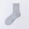 Calcetines deportivos para hombre de otoño e invierno con planta de rizo, suela de malla con masaje, longitud hasta la mitad de la pantorrilla, adecuados para deportes, fitness y jugar a la pelota, calcetines largos de algodón