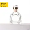 100ml Óleo Essencial de Aromaterapia Não Inflamável Garrafa de Vidro Vazia Acessórios para Garrafa de Aroma com Varetas de Rattan e Flores Secas Frasco Flutuante