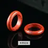 Acessórios para Joias DIY de Ágata, Anéis de Jade de Cristal Natural, Anéis de Corrida Portáteis Unissex, Atacado de Joias Estilo Antigo