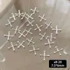 Estilo Punk Aleación Ráfaga de Estrella Joyería para Uñas Metal Plateado Cruz Estrella Hueca Accesorios para Uñas Nuevo Estilo Transfronterizo
