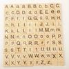 Piezas de Madera con Impresión del Alfabeto Inglés en Stock, Fichas de Madera de 26 Letras para Educación Temprana Infantil, Tablero de Juego para Deletrear Palabras
